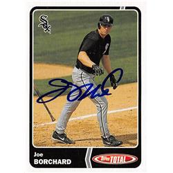 650908 Joe Borchard Autographed Baseball Card - Chicago White Sox, FT 2003 Topps Total - No.96