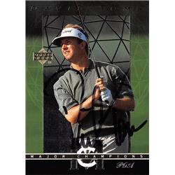 584209 David Toms Autographed Golf Card - PGA, LSU Tigers, SC 2003 Upper Deck Major Champions - No.MC37