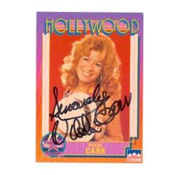 584434 Vikki Carr Signed Trading Card - Singer It Must Be Him 1991 Hollywood Walk of Fame - No.166