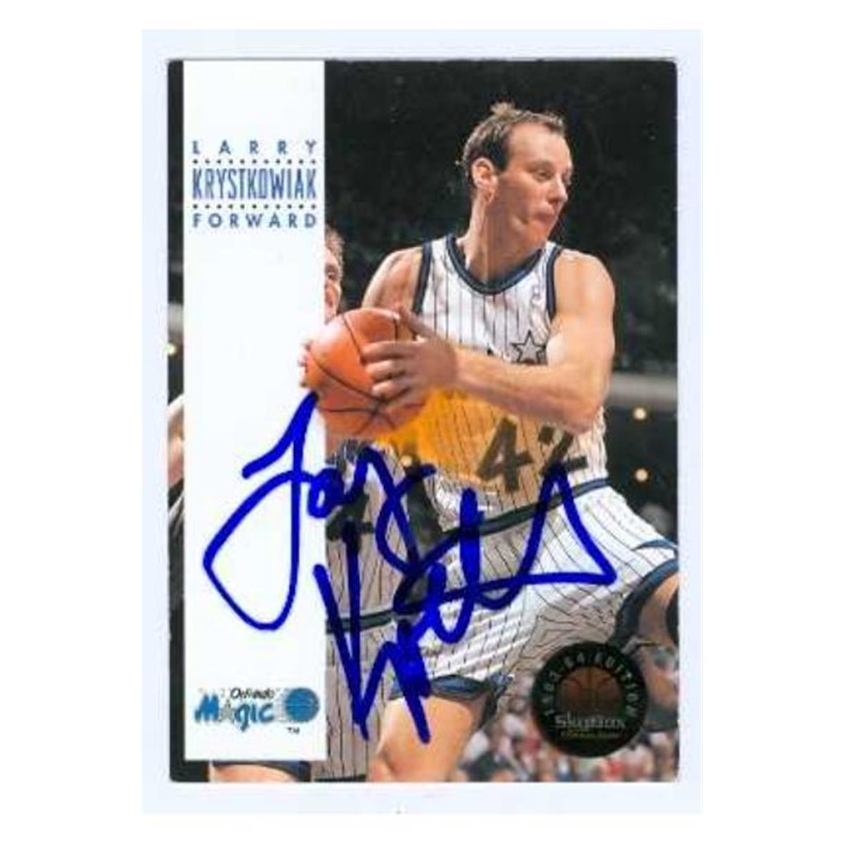 584699 Larry Krystkowiak Autographed Basketball Card - Orlando Magic