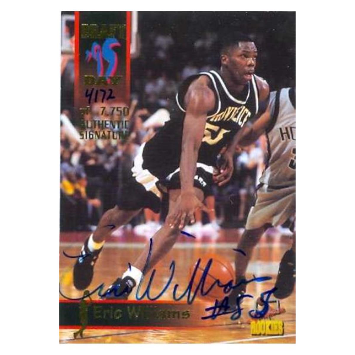 584724 Eric Williams Autographed Basketball Card - Providence