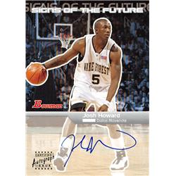 584895 Josh Howard Autographed Basketball Card - Wake Forest Deamon Deacons 2003 Bowman Signs of the Future Rookie - No.SFAJH