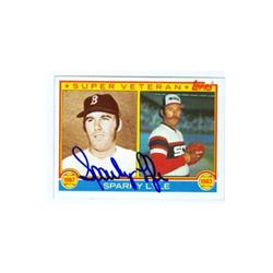 585574 Sparky Lyle Autographed Baseball Card - Boston Red Sox - Chicago White Sox 1983 Topps Super Veteran - No.694
