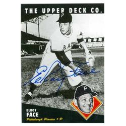 585642 Elroy Face Autographed Baseball Card - 1994 Upper Deck Baseball Card - No.BAT Pittsburgh Pirates