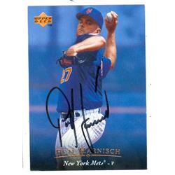 585940 Pete Harnisch Autographed Baseball Card - New York Mets 1995 Upper Deck - No.361