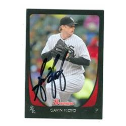 586274 Gavin Floyd Autographed Baseball Card - Chicago White Sox 2011 Topps Bowman - No.131