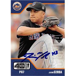 586811 Jamie Cerda Autographed Baseball Card - New York Mets SC 2002 Upper Deck Forty Man - No.838