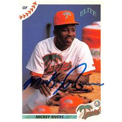 586967 Mickey Rivers Autographed Baseball Card - 1990 Elite Senior League - No.28 West Palm Beach Tropics 67 -  Autograph Warehouse