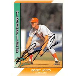 586996 Bobby Jones Autographed Baseball Card - 1991 Pacific Senior League - No.59 Florida Tropics -  Autograph Warehouse