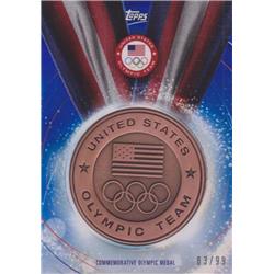 587461 Commemorative Olympic Bronze Medal Trading Card - United States Olympic Team 2016 Topps Blue LE 64-99 -  Autograph Warehouse