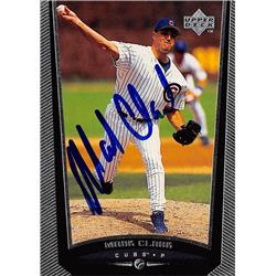 618665 Mark Clark Autographed Baseball Card - Chicago Cubs, SC 1999 Upper Deck - No.60