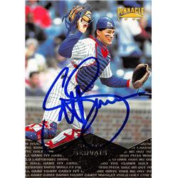 618672 Scott Servais Autographed Baseball Card - Chicago Cubs, SC 1997 Pinnacle - No.126