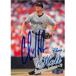 Chris Holt autographed baseball card (Houston Astros, SC) 1998 Fleer Ultra #162 - Baseball Slabbed Autographed Cards