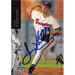 619030 Joey Hamilton Autographed Baseball Card - San Diego Padres, SC 1993 Upper Deck Top Prospects Rookie - No.229
