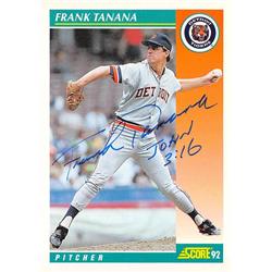 Frank Tanana autographed baseball card (Detroit Tigers 67) 1992 Score #271 - Baseball Slabbed Autographed Cards