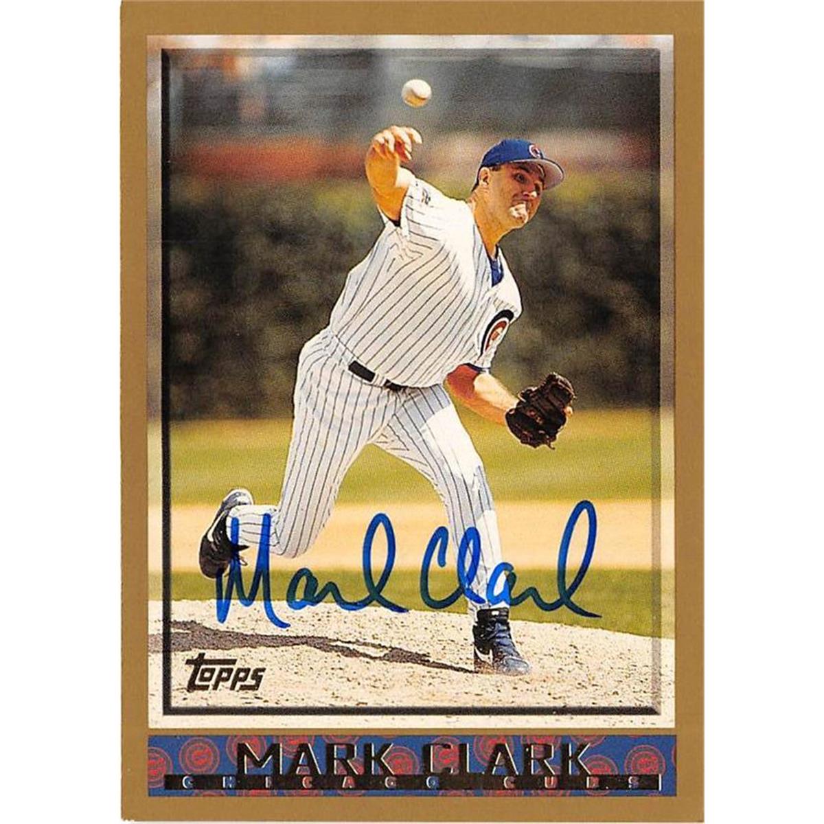 Mark Clark autographed baseball card (Chicago Cubs) 1998 Topps #403 - Baseball Slabbed Autographed Cards