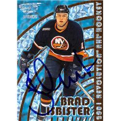 Brad Isbister autographed Hockey Card (New York Islanders, SC) 2000 Pacific Revolution Refractor #92 - Hockey Slabbed Autographed Cards