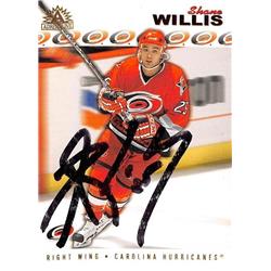 Shane Willis autographed Hockey Card (Carolina Hurricanes) 2001 Pacific Adrenaline #37 - Hockey Slabbed Autographed Cards