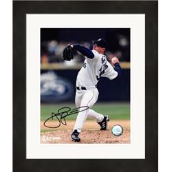 620418 8 x 10 in. Joel Pineiro Autographed Photo - Seattle Mariners Matted & Framed