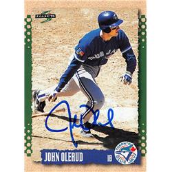 626128 John Olerud Autographed Baseball Card - Toronto Blue Jays 1995 Score - No.60