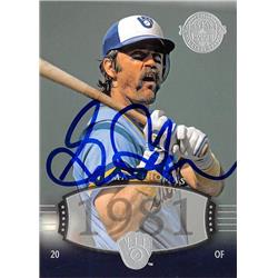 Gorman Thomas Autographed Baseball Card - Milwaukee Brewers 2004 Upper Deck Legends Timeless Teams - No.209