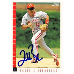 626326 Freddie Benavides Autographed Baseball Card - Cincinnati Reds 1993 Score - No.627