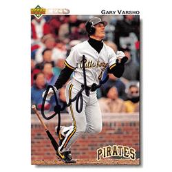 626361 Gary Varsho Autographed Baseball Card - Pittsburgh Pirates 1992 Upper Deck - No.217