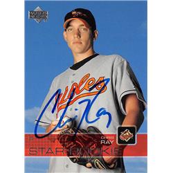 626721 Chris Ray Autographed Baseball Card - Baltimore Orioles 2003 Upper Deck Star Rookie - No.20