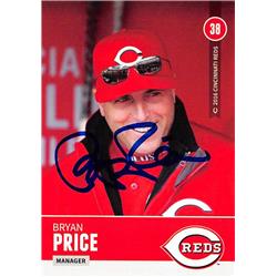626767 Bryan Price Autographed Baseball Card - Cincinnati Reds Manager 2016 Kahns - No.38