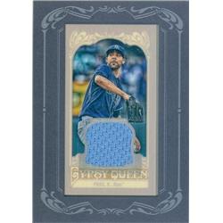 626970 David Price Player Worn Jersey Patch Baseball Card - Tampa Bay Rays 2012 Topps Gypsy Queen - No.GQMRDPR