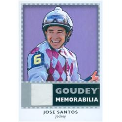 627024 Jose Santos Worn Memorabilia Patch Trading Card - Horse Racing, Jockey 2018 Upper Deck Goodwin Champions Goudey - No.GMJS -  Autograph Warehouse