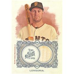 627055 Evan Longoria Player Used Bat Patch Baseball Card - San Francisco Giants 2019 Topps Allen & Ginters - No.FSRBEL