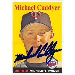 Michael Cuddyer Autographed Baseball Card - Minnesota Twins 2007 Topps Heritage - No.126