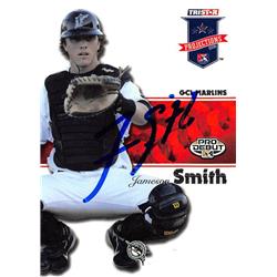 637661 Jameson Smith Autographed Baseball Card - Florida Marlins 2008 Tristar Pro Debut Rookie - No.180