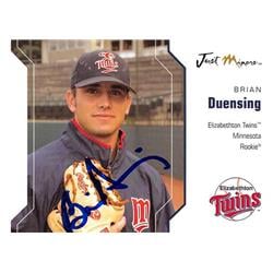 637755 Brian Duensing Autographed Baseball Card - Minnesota Twins 2006 Just Minors Rookie - No.13