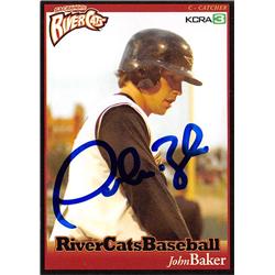 637794 John Baker Autographed Baseball Card - Sacramento River Cats 2006 KCRA - No.18