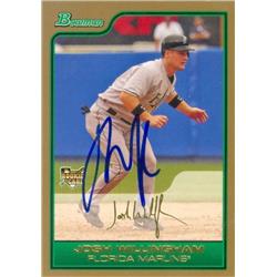 637843 Josh Willingham Autographed Baseball Card - Florida Marlins 2006 Bowman Gold Rookie Thick - No.BDP36