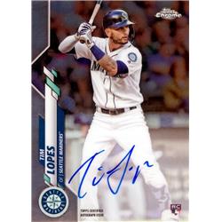 637948 Tim Lopes Autographed Baseball Card - Seattle Mariners 2020 Topps Chrome Rookie - No.RATL