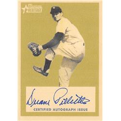 639345 Duane Pillette Autographed Baseball Card - St. Louis Browns Bowman Heritage Black Back -  Autograph Warehouse