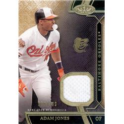 Adam Jones player worn jersey patch baseball card (Baltimore Orioles) 2015 Topps Tier One #TSRAJ LE 364/399 - MLB Game Used Jerseys