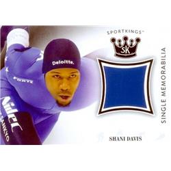 649718 Shani Davis Player Worn Relic Patch Trading Card - Speed Skating 2018 Sportskings Memorabilia - No.SMSD
