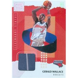 649822 Gerald Wallace Player Worn Jersey Patch Basketball Card - Charlotte Bobcats 2019 Panini Legendary Status - No.LMGW