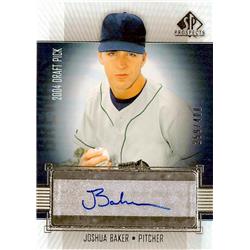 Josh Baker Autographed Baseball Card - Milwaukee Brewers 2004 Upper Deck Prospects Rookie Refractor - No.379 LE 259-400