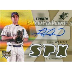 650008 Miguel Montero Autographed Baseball Card - Arizona Diamondbacks 2007 Upper Deck SPX Rookie Refractor - No.116