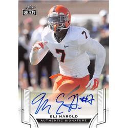 650499 Eli Harold Autographed Football Card - Virginia Cavaliers 2015 Leaf Draft Rookie - No.BAEH1