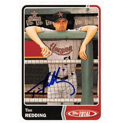 650913 Tim Redding Autographed Baseball Card - Houston Astros, FT 2003 Topps Total - No.869