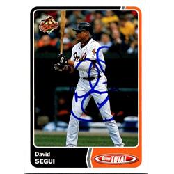 651134 David Segui Autographed Baseball Card - Baltimore Orioles, FT 2003 Topps Total - No.253