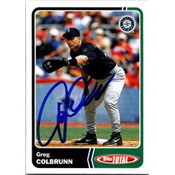 651197 Greg Colbrun Autographed Baseball Card - Seattle Mariners, FT 2003 Topps Total - No.213