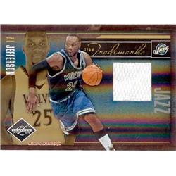 Picture of Autograph Warehouse 583530 Al Jefferson Player Worn Jersey Patch Basketball Card - Minnesota Timberwolves - 2010 Panini Limited No.25 LE 37-49