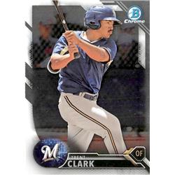 Trent Grisham Baseball Card - Rookie Refractor 2016 Topps Bowman Chrome No.BDC149 - Milwaukee Brewers
